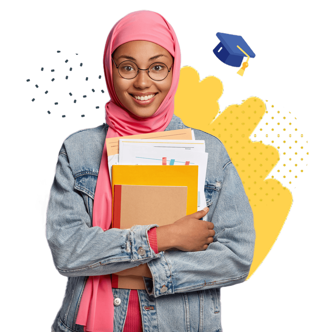 Student with books
